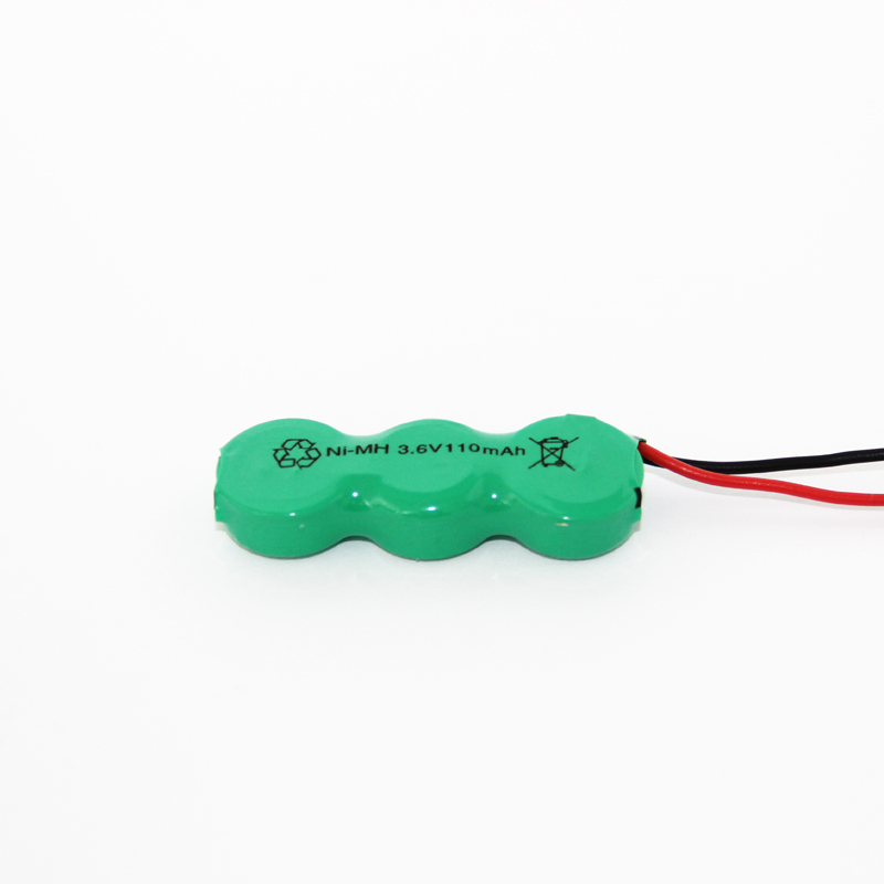 Ni-MH110mAh 3.6V Battery Pack With Wires