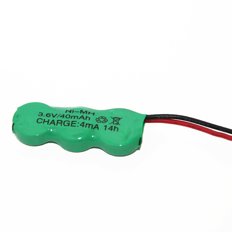 Ni-MH40mAh 3.6V Rechargeable Battery Pack